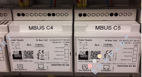 HD67056-B2-80 Gateway  MBus / BACnet Ethernet Converter up to 80 Mbus slaves