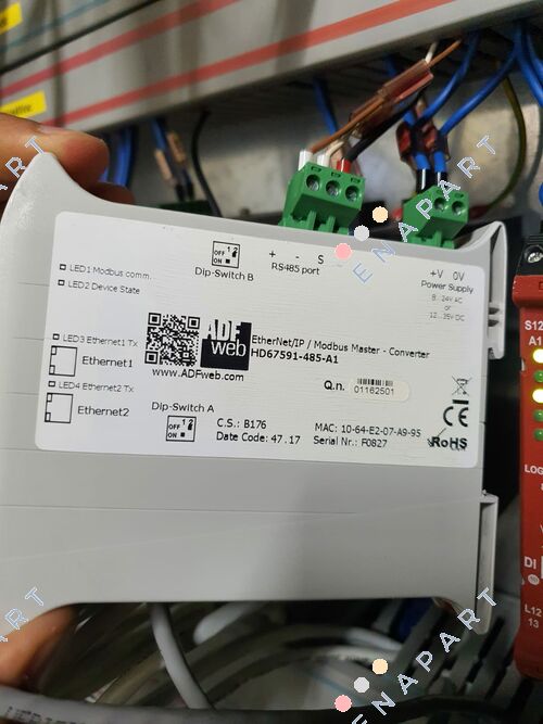 HD67591-485-A1 EtherNet/IP Slave / Modbus RS485 Master Converter