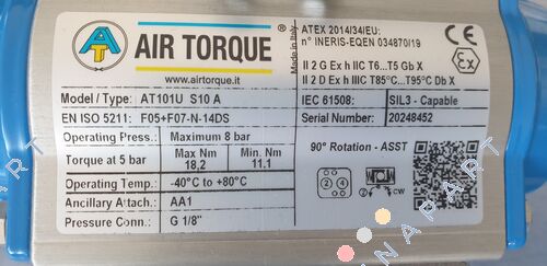 AT101U S10 A (F05+F07-N-14DS) Pneumatic Actuator