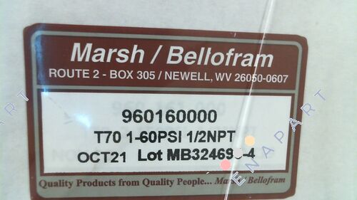 960-160-000 High Flow Pressure Regulator