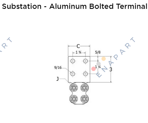 NAR42A-4N Substation - Aluminum Bolted Terminal