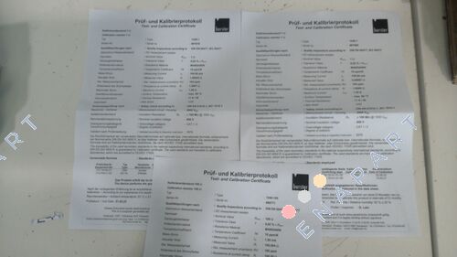 12DKD-1240 DKD calibration certificate