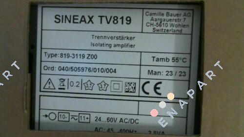 SINEAX TV819 / 819-311 Isolation amplifier