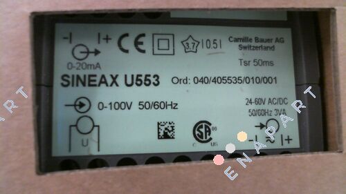 SINEAX U553 Converter, RMS Value