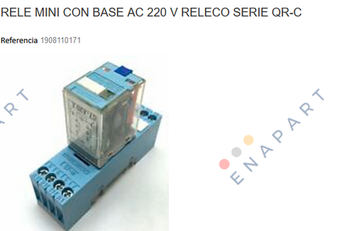 1908110171 SERIE QR-C AC 220 Control Relay