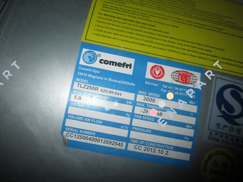 12502000 Double Inlet Fan