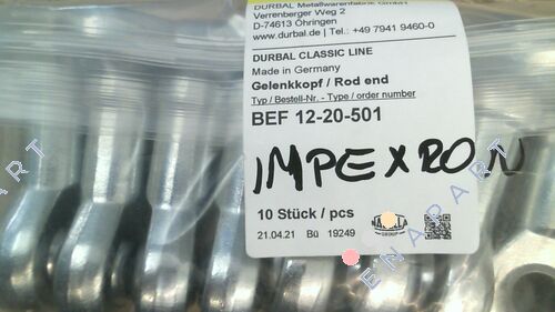 BEF 12 M12 Spherical Bearing