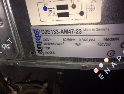 D2E133-AM47-23 centrifugal fans with double inlet