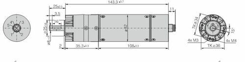 ECI-C-42.40 B00-PX42/5  DC Motor