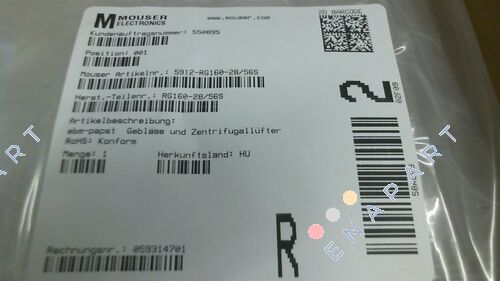 RG160-28/56S Blowers and centrifugal falter