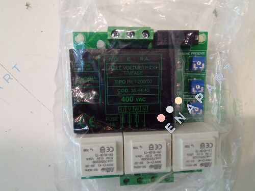 RET-200/00 400V (cod. 00354443) Three-phase voltmeter relay