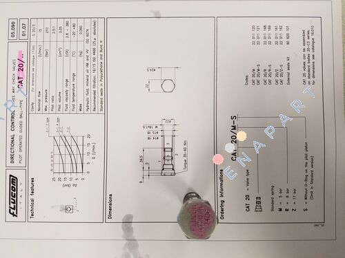 VBH.800CAP20/M valve