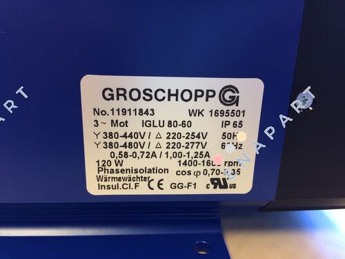 IGLU 80-60 + Typ: Z3 i= 1155:1 gear motor + double worm gear
