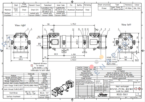 (KS12-1347)KS12-FCN-423C L800 heat exchanger