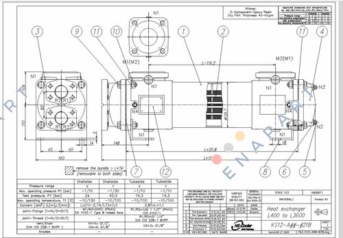 KS12-ACN-421B – L 600 heat exchanger