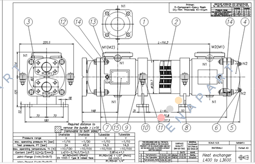 KS12-ACN-421C L1200 heat exchanger