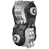 Dual swing damper