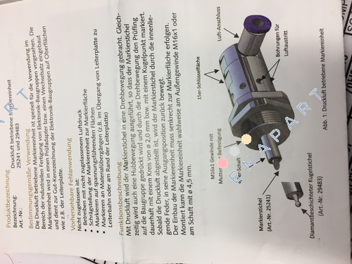 ME-P-S2,0-16-054-QS4 (25241) Marking unit