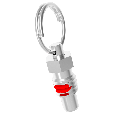 Short Pull Ring Retractable Plungers