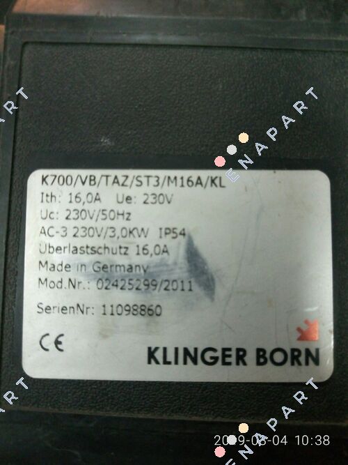 K700/VB/TAZ/ST3/KA3/M16,0A/KL brake switch
