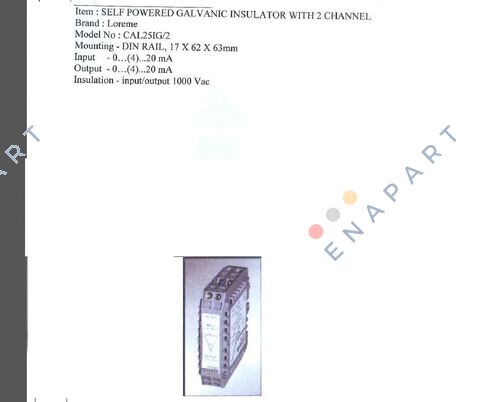 CAL25IG/2  GALVANIC INSULATOR