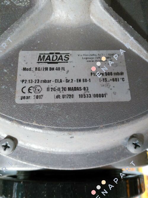 RG/2M, DN 40 Gas pressure regulators