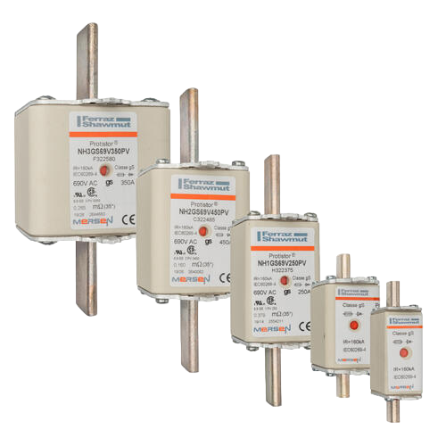 Protistor® size NH 000, 00, 1, 2, 3 gS, 690VAC