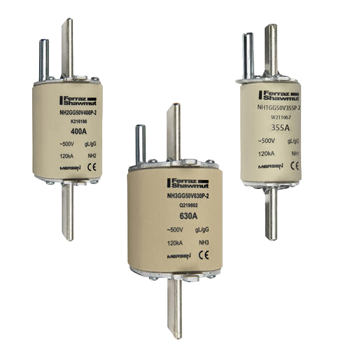 NH fuse-links gG 500 - 690VAC , with striker size 0, 1, 2, 3, 4
