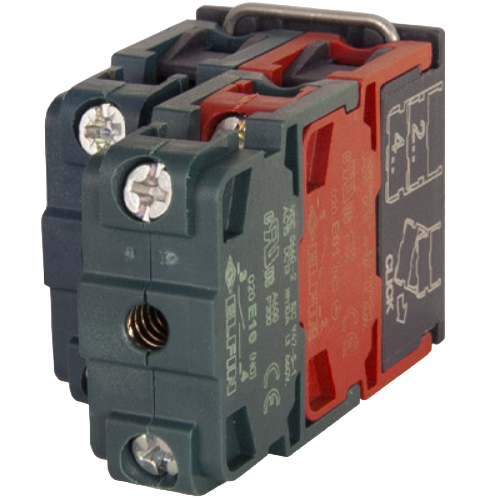 2 N.O.+1 N.C. with flange