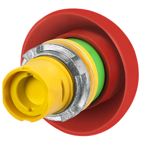 Palm push-button Ø 50, big dome, pull release