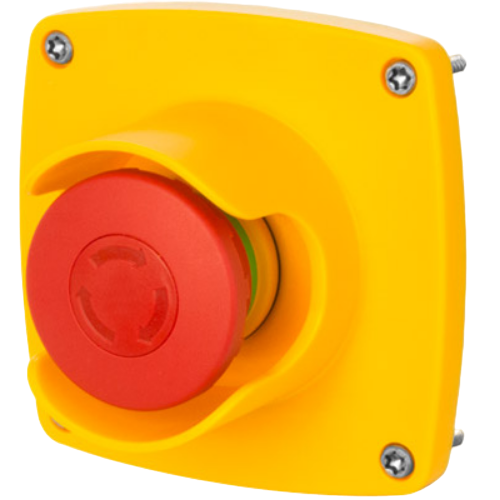Emergency push-button Ø 40, twist release, wall-mounting