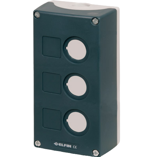 3-hole push-button enclosure 85x154 mm