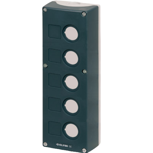 5-hole push-button enclosure 85x234 mm