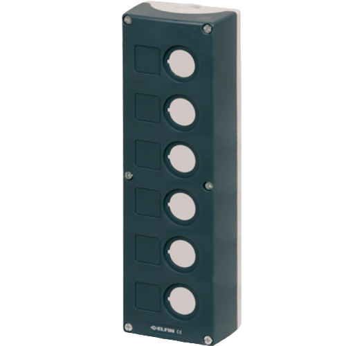 6-hole push-button enclosure 85x274 mm