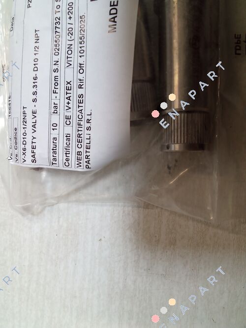 D10-1/2IN-CE/ATEX-316L SS-10BARG valve
