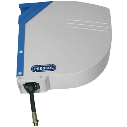 Encased, for ceiling mounting, with internal swivel joint