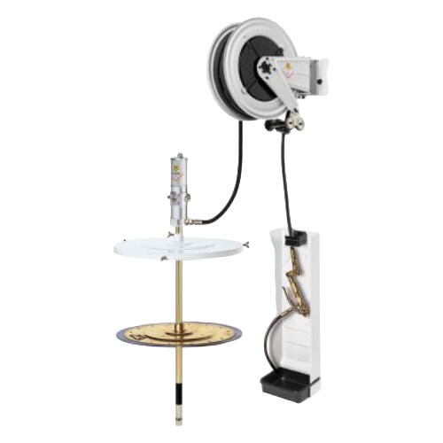 Fixed grease dispenser kit for drums 180÷220 kg
