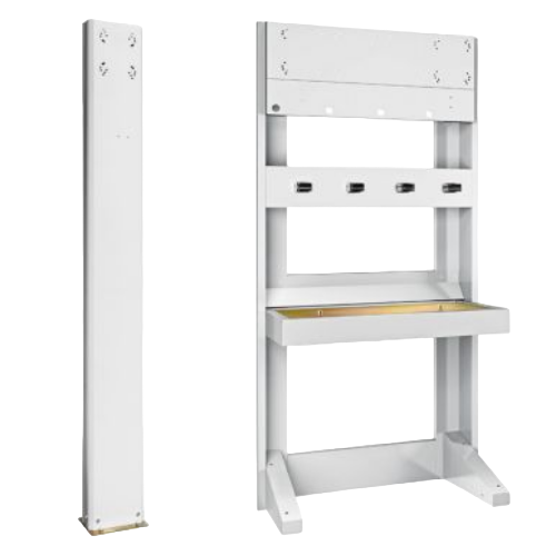 Frontal service column