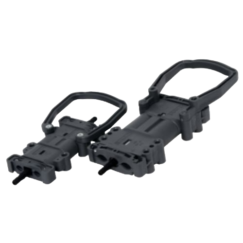 Twin connectors for battery vehicles