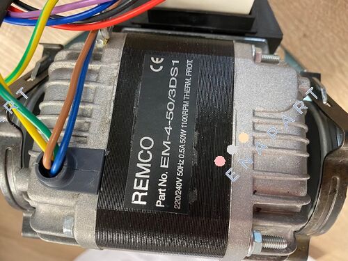 EM-4-50/3DS1 single phase, 50 watt, double shaft electric motor