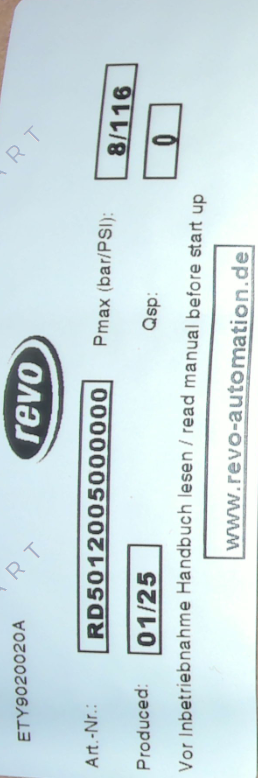 RD5012005000000 actuator