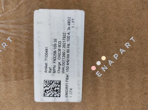 FN3258-100-35 line filter