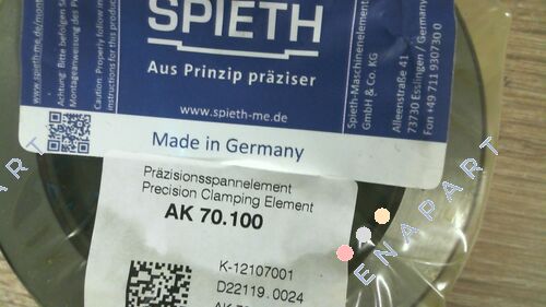 K-12107001 / AK 70.100 SPIETH Clamping Sleeves