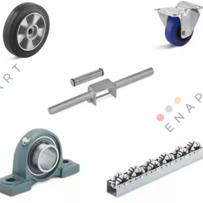 0021085 / B-IM-PAM-125-K Medium-heavy fixed castor polyamide wheel ball bearing