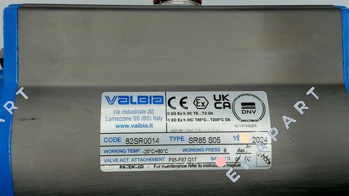 82SR0014 Pneum. Rotary actuator