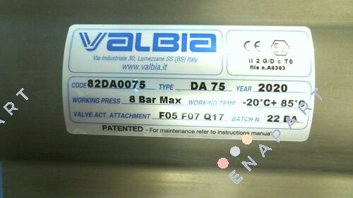 DA75 Pneumatic actuator