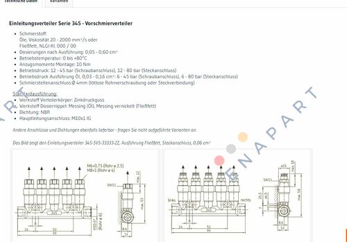 345-400-33333-ZZ Monoflex single-line distributor