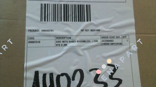 20930751B Flap plate for VFS flap NW300 cast iron version