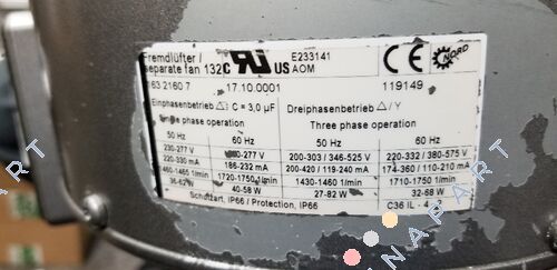 17.10.0001 Cooling Fan
